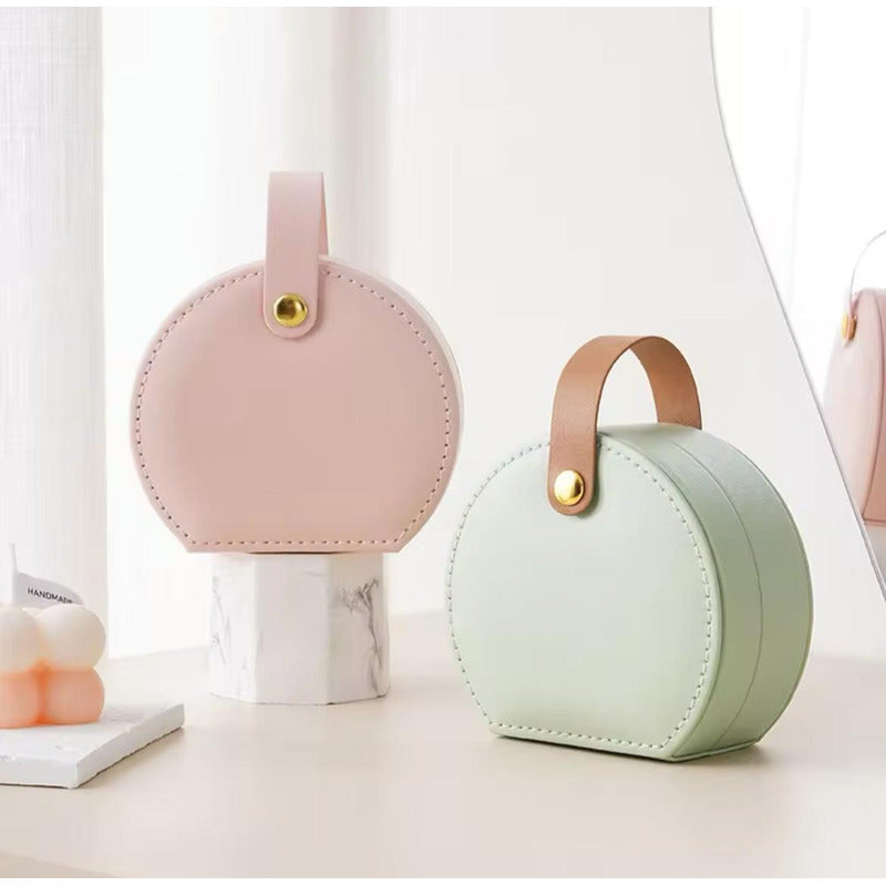 Joyero Alhajero Organizador De Joyas De Cuero Pu Portátil