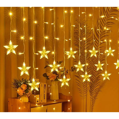 Guirnalda Luz Estrellas Led 4m Con 19 Ramos Luces Hogar Cálida