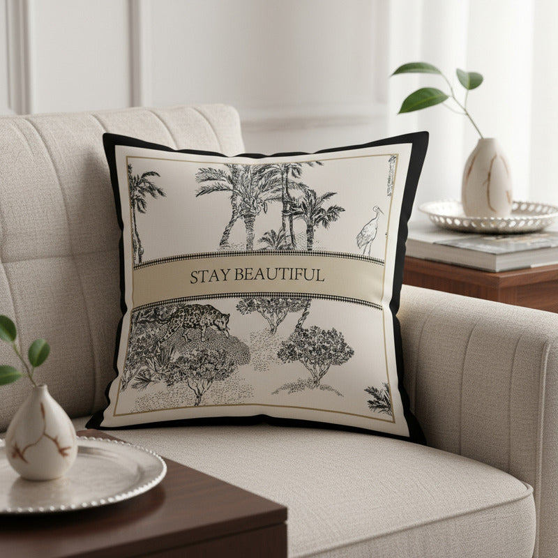 Fundas De Almohadón X2 Decoración Hogar Casa Microfibra Cod2