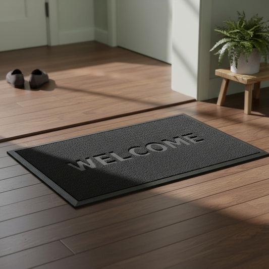 Alfombra De Entrada A Casa Hogar Felpudo Bienvenido Welcome