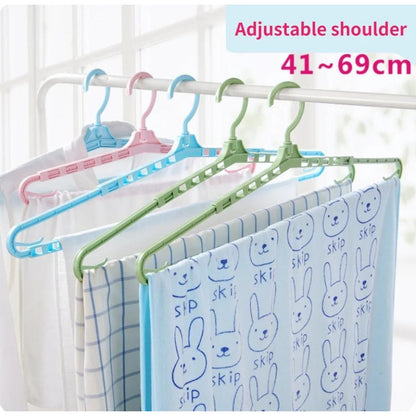 Perchas X6 Plásticas Colgar Ropa Extensible 41cm A 69cm