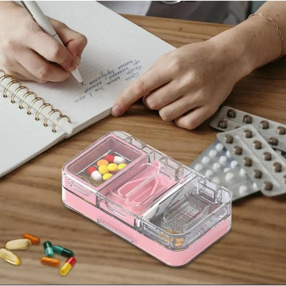 Pastillero Para Medicamentos Corta Y Muele Pastilla Diario