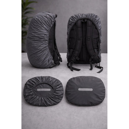 Funda Protectora Impermeable Para Mochila 55lts Reflectante Gris Liso