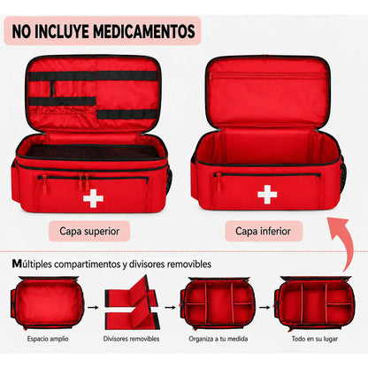 Bolso Organizador Botiquín Primeros Auxilios Sin Insumos