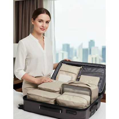 Set Organizador De Viaje 8 Piezas Para Valija Bolsos Ropa