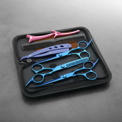 Tijeras De Peluqueria Profesional Set X3 Con Estuche