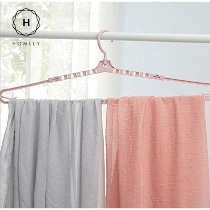 Perchas X6 Plásticas Colgar Ropa Extensible 41cm A 69cm