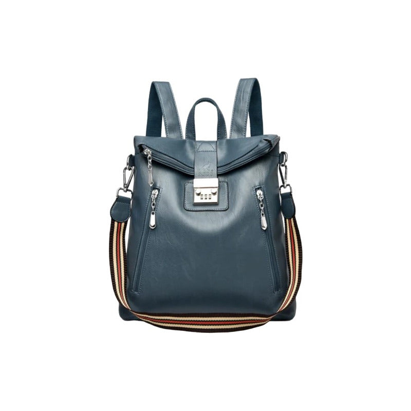 Mochila Cartera Bolso Antirrobo Eco Cuero Moda Dama Numérica
