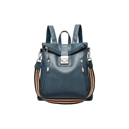 Mochila Cartera Bolso Antirrobo Eco Cuero Moda Dama Numérica