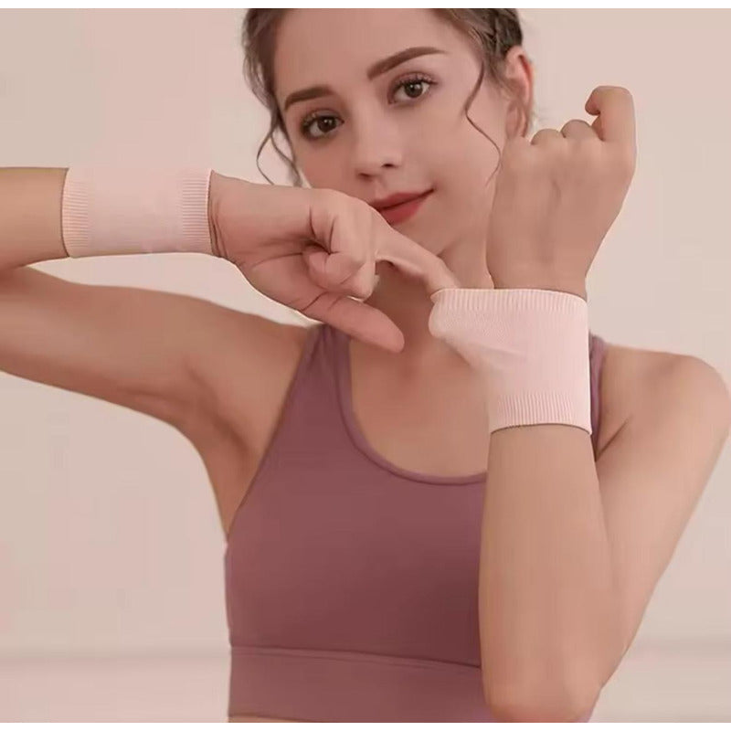 Par De Muñequeras Deportivas Tenis Basquetbol Elásticas