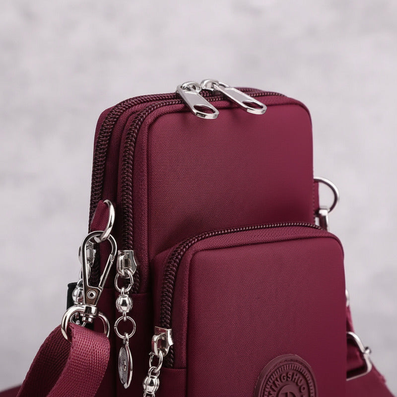 Morral Bandolera Unisex Pequeña Para Celular Varios Colores Rosa