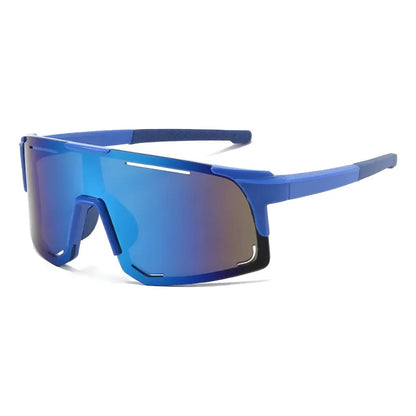 Lentes De Ciclismo Deporte Polarizados Protección Uv Unisex  Tornasolado Azul