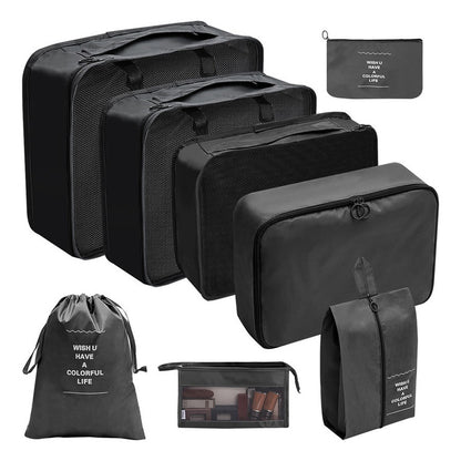Set Organizador De Viaje 8 Piezas Para Valija Bolsos Ropa