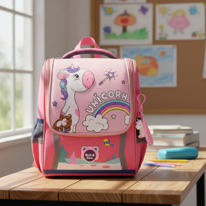 Mochila Escolar Infantil Impermeable Unicornio Dinosaurio