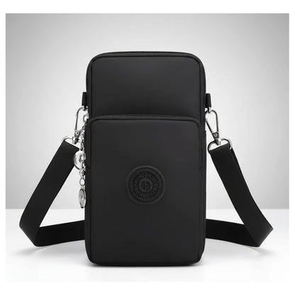Morral Bandolera Unisex Pequeña Para Celular Varios Colores Negro