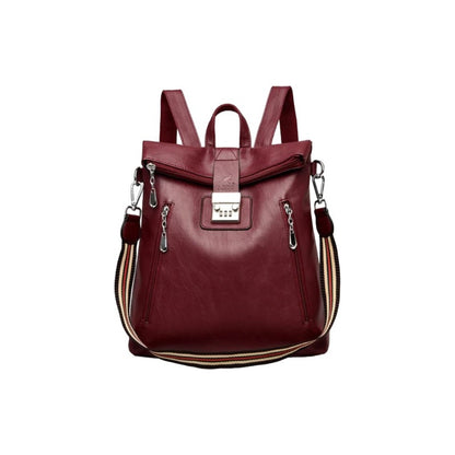 Mochila Cartera Bolso Antirrobo Eco Cuero Moda Dama Numérica