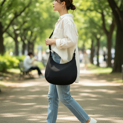 Bolso Dama Cartera Mujer Cruzada Grande Casual Urbana Moda Negro Lisa