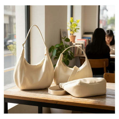 Bolso Dama Cartera Mujer Cruzada Grande Casual Urbana Moda Caqui Lisa