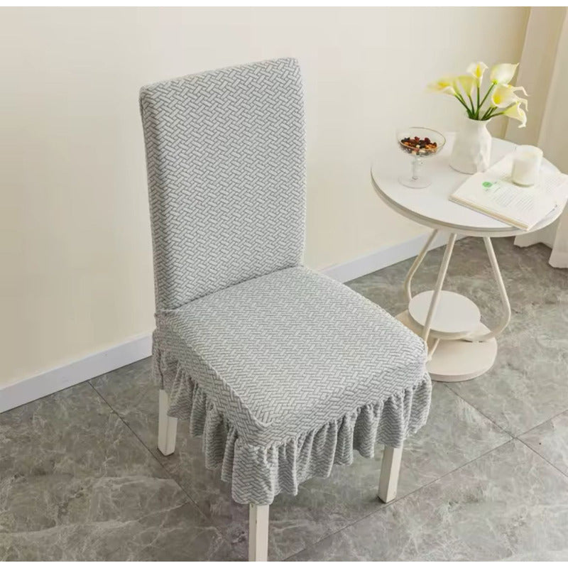 Funda De Silla Cubre Asiento Universal Lavable Y Moderno Gris Liso