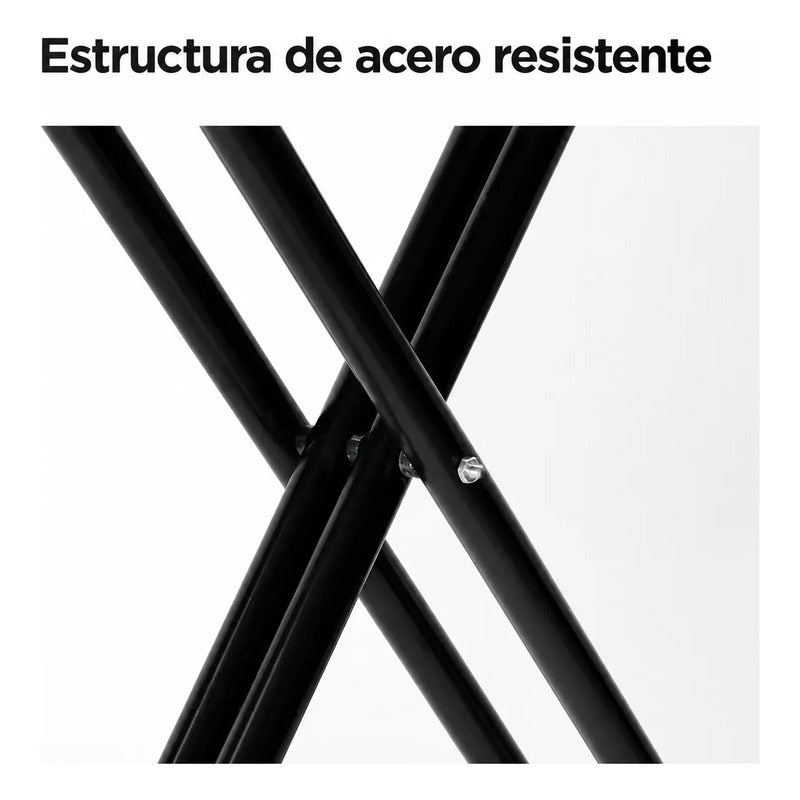Tabla De Planchar Plegable Acero Resistente Antideslizante Tabla De Planchar Negro