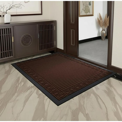 Alfombra De Entrada A Casa Hogar Felpudo Rayas Y Espirales