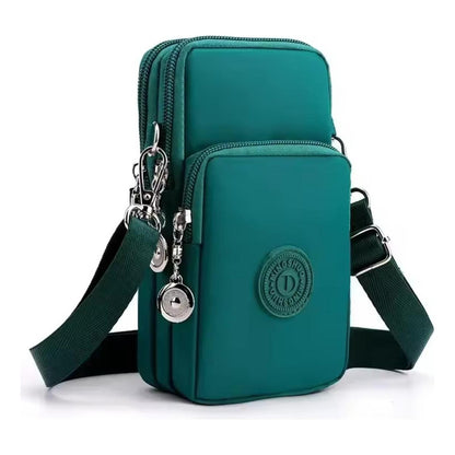 Morral Bandolera Unisex Pequeña Para Celular Varios Colores Verde