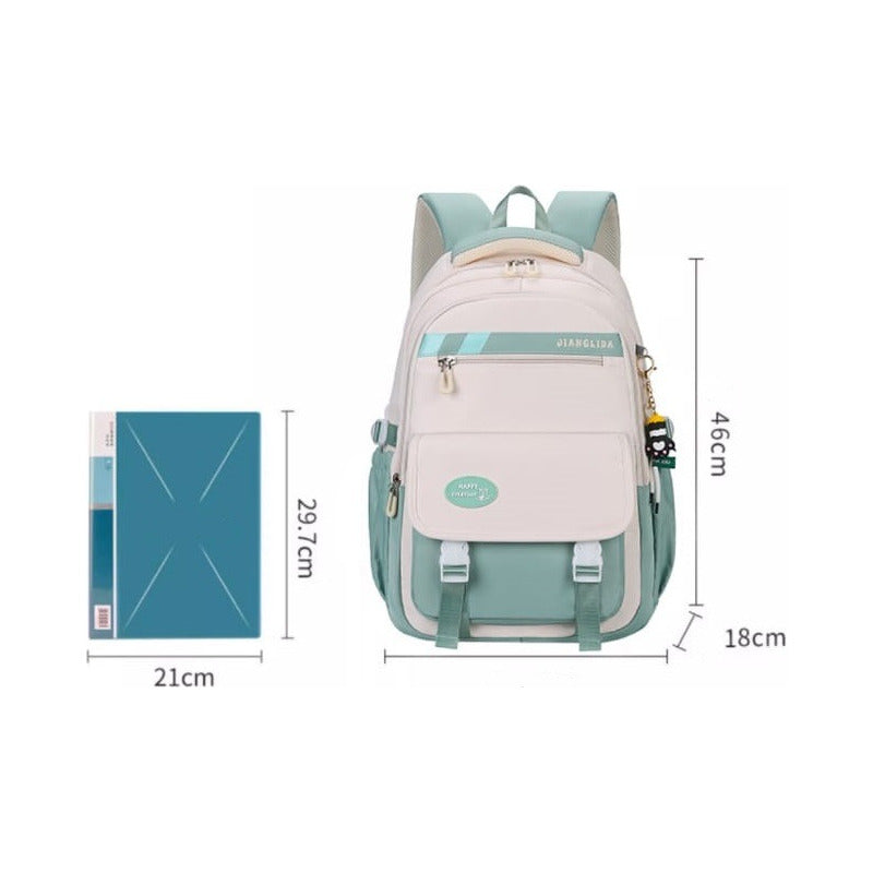 Mochila Escolar Liceal Unisex Impermeable Viaje Jianglida