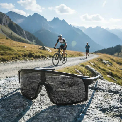 Lentes De Ciclismo Deporte Polarizados Protección Uv Unisex  Negro
