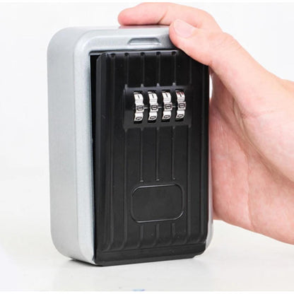 Mini Caja De Seguridad Para Llaves Tarjetas Con Combinación Plateado