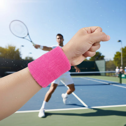 Par De Muñequeras Largas Para Deporte Tenis Fitness Running