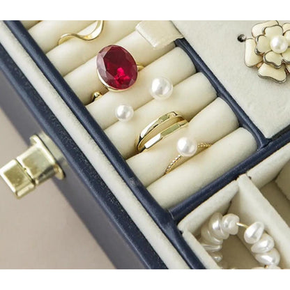 Joyero Alhajero Organizador De Joyas Anillos Colgantes Reloj