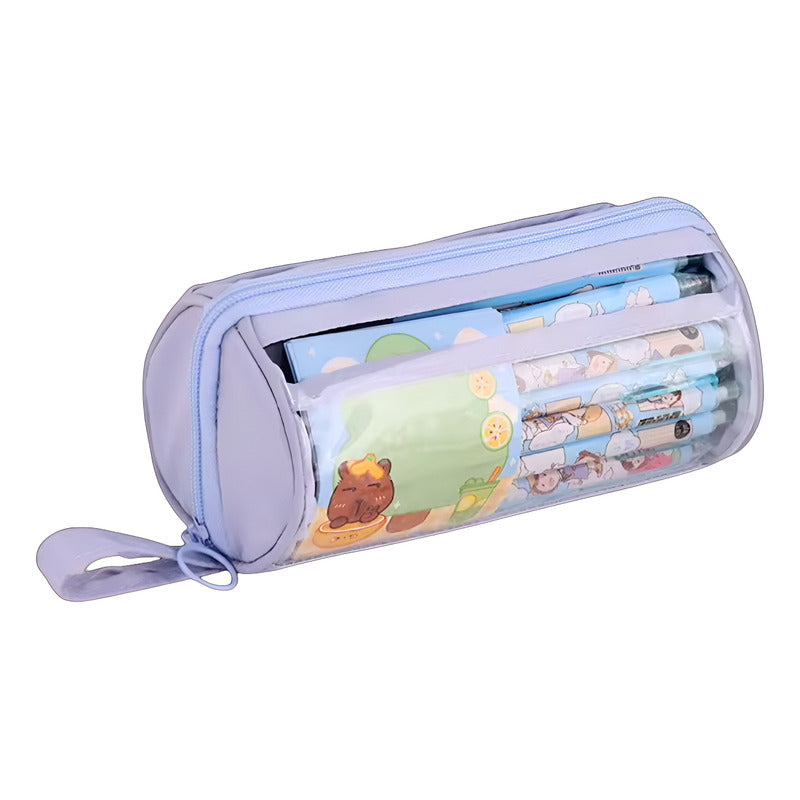 Cartuchera Infantil Escolar Liceal Niño Niña Redonda Colores