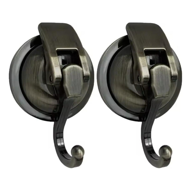 Ganchos Para Toalla X2 Unid Con Ventosa Toallero Baño Cocina