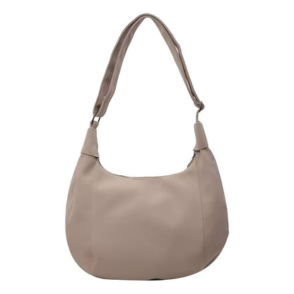 Bolso Dama Cartera Mujer Cruzada Grande Casual Urbana Moda Caqui Lisa
