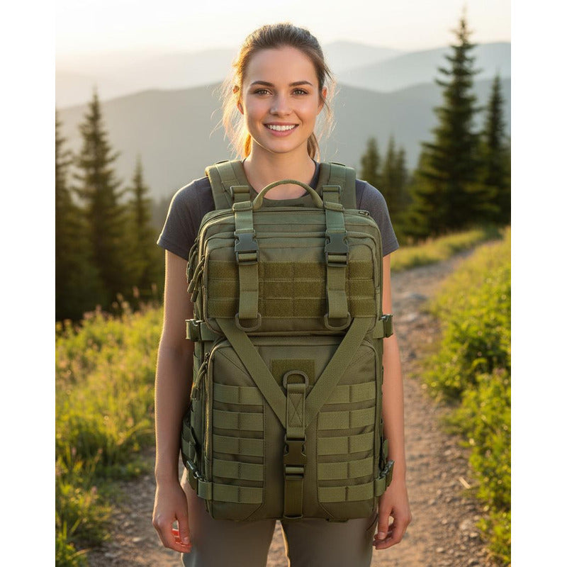 Mochila Táctica De 50 L Militar Impermeable Camping Premium