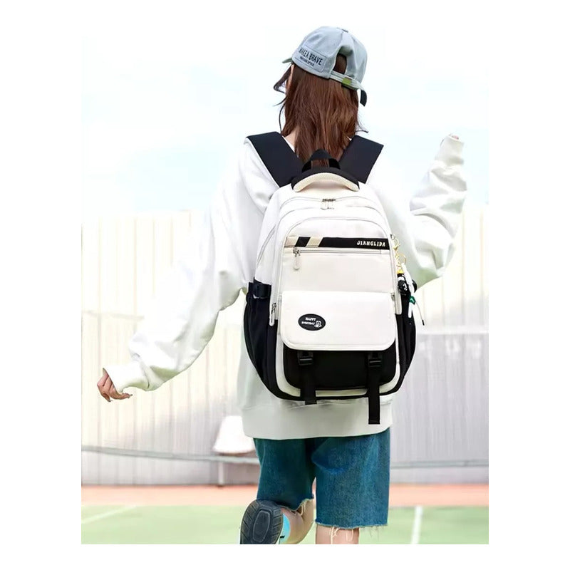 Mochila Escolar Liceal Unisex Impermeable Viaje Jianglida