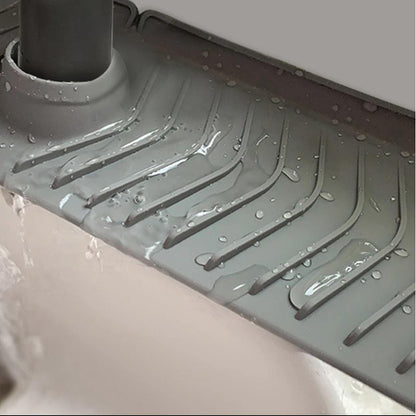Alfombrilla De Silicona Escurridor De Agua Grifo Cocina Baño