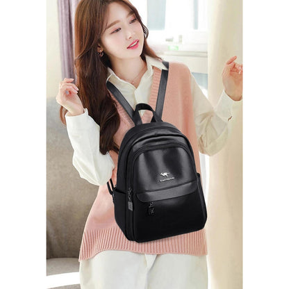 Mochila De Mujer Casual Dama Eco Cuero Cuerina Antirrobo C2