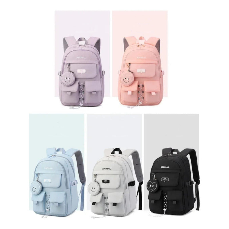 Mochila Escolar Liceal Multiuso Unisex Colores Urbana Animal