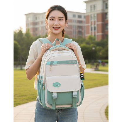 Mochila Escolar Liceal Unisex Impermeable Viaje Jianglida