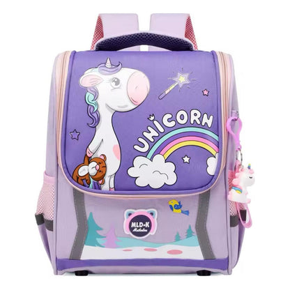 Mochila Escolar Infantil Impermeable Unicornio Dinosaurio