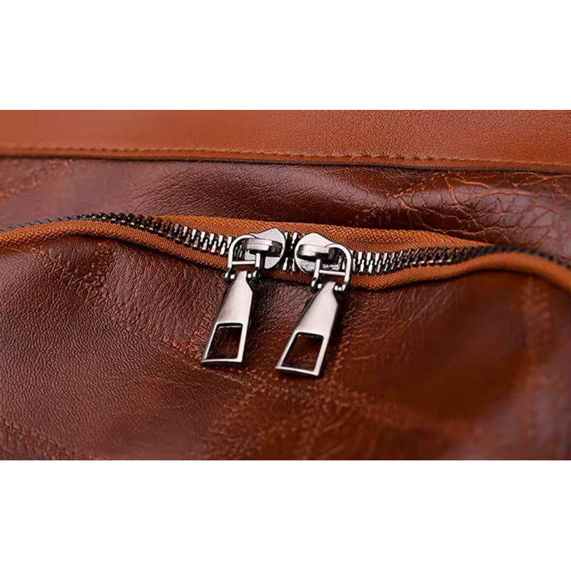 Mochila Mujer Eco Cuero Antirrobo Grande Moda Casual Urbana