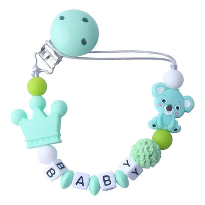 Soporte Cadena Para Chupete Silicona Chupetero Koala Bebé