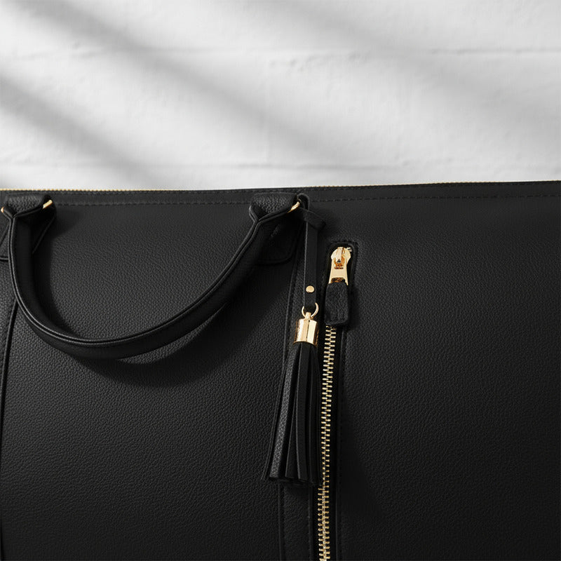 Bolso De Mano Para Viaje Plegable Equipaje Traje De Cuero Pu