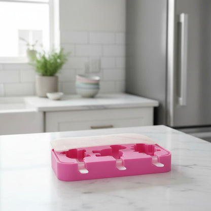 Molde De Silicona Para Paletas De Helado 3 Espacios Variado