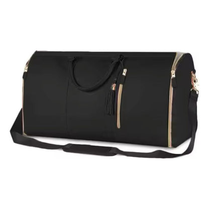 Bolso De Mano Para Viaje Plegable Equipaje Traje De Cuero Pu