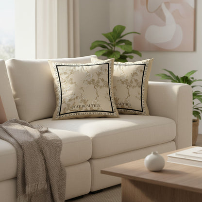 Fundas De Almohadón X2 Decoración Hogar Casa Microfibra Cod2