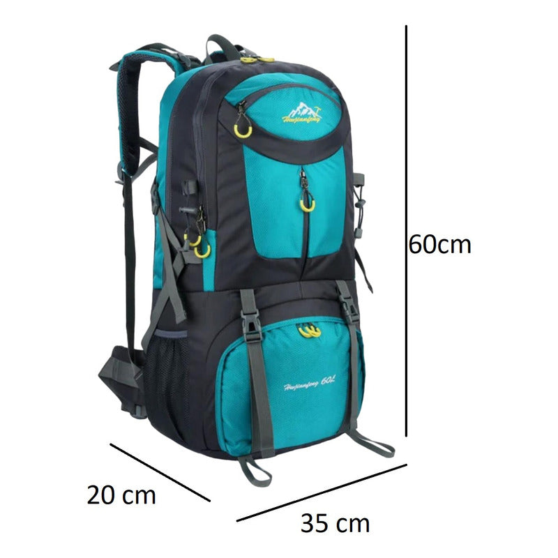 Mochila Impermeable 60 L Trekking Premium Camping Viaje