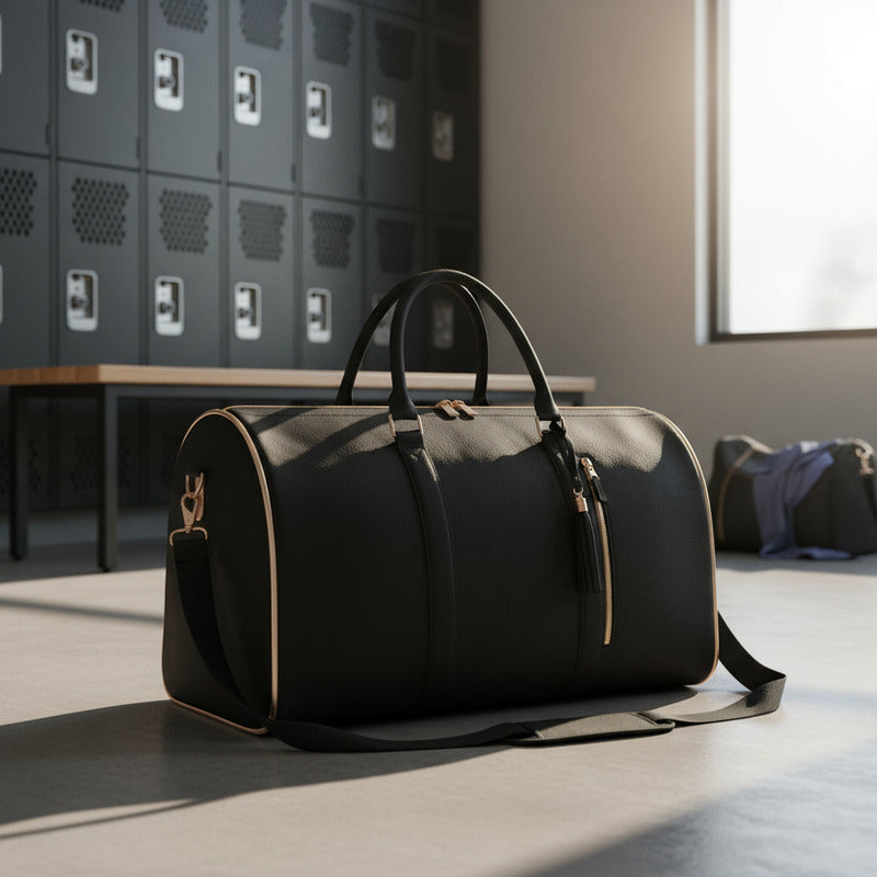 Bolso De Mano Para Viaje Plegable Equipaje Traje De Cuero Pu