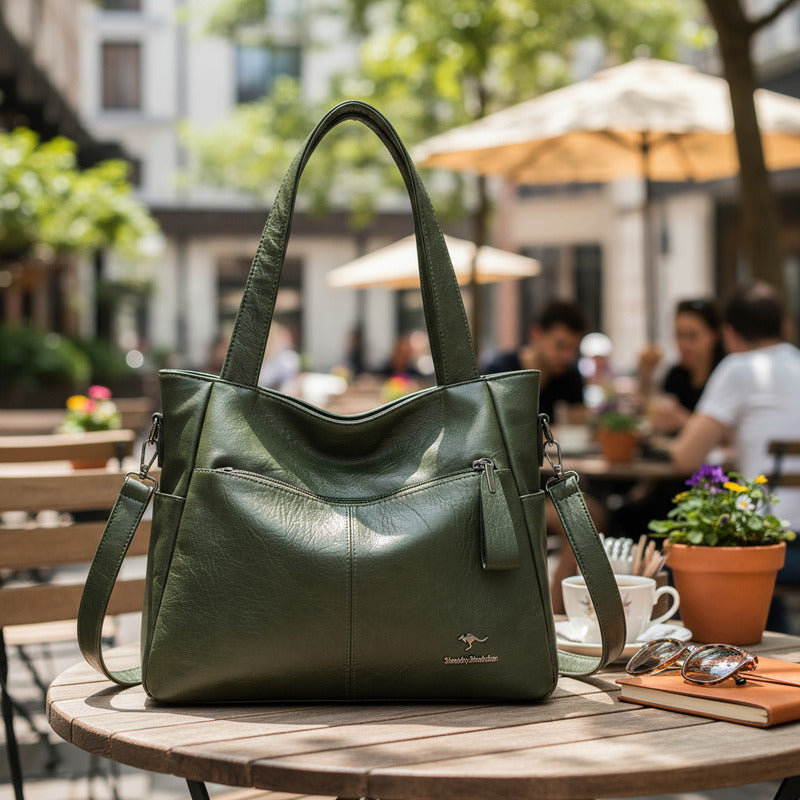 Cartera Bolso Bandolera Dama Mujer Ajustable Eco Cuero C1